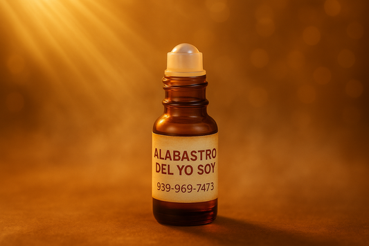 Amber roll-on bottle with corrected label