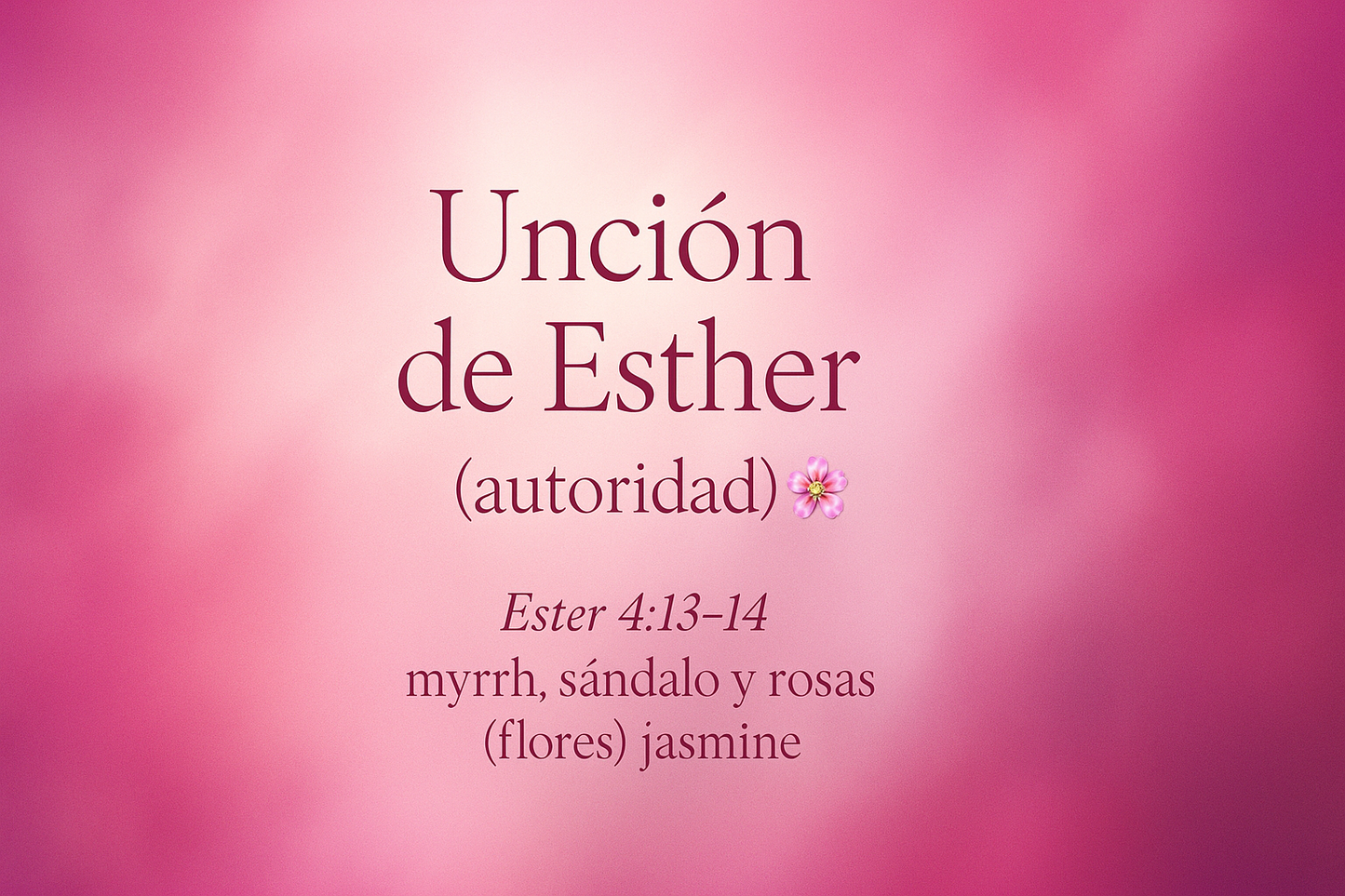 Esther presentation card