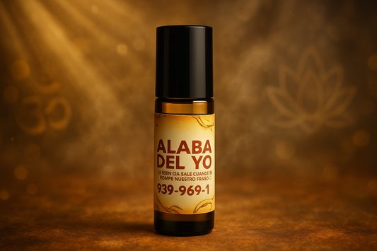 Alabastro Del Yo Soy bottle with beautiful spiritual background